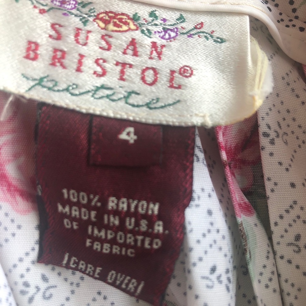 Vintage Cottagecore Floral Rose print skirt - Picture 4 of 7
